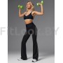Спортивные брюки клеш Neverlate Outlined Black