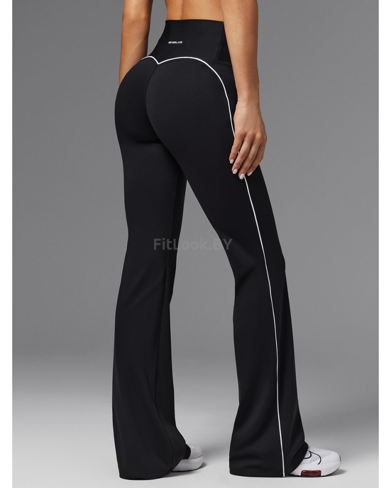 Спортивные брюки клеш Neverlate Outlined Black