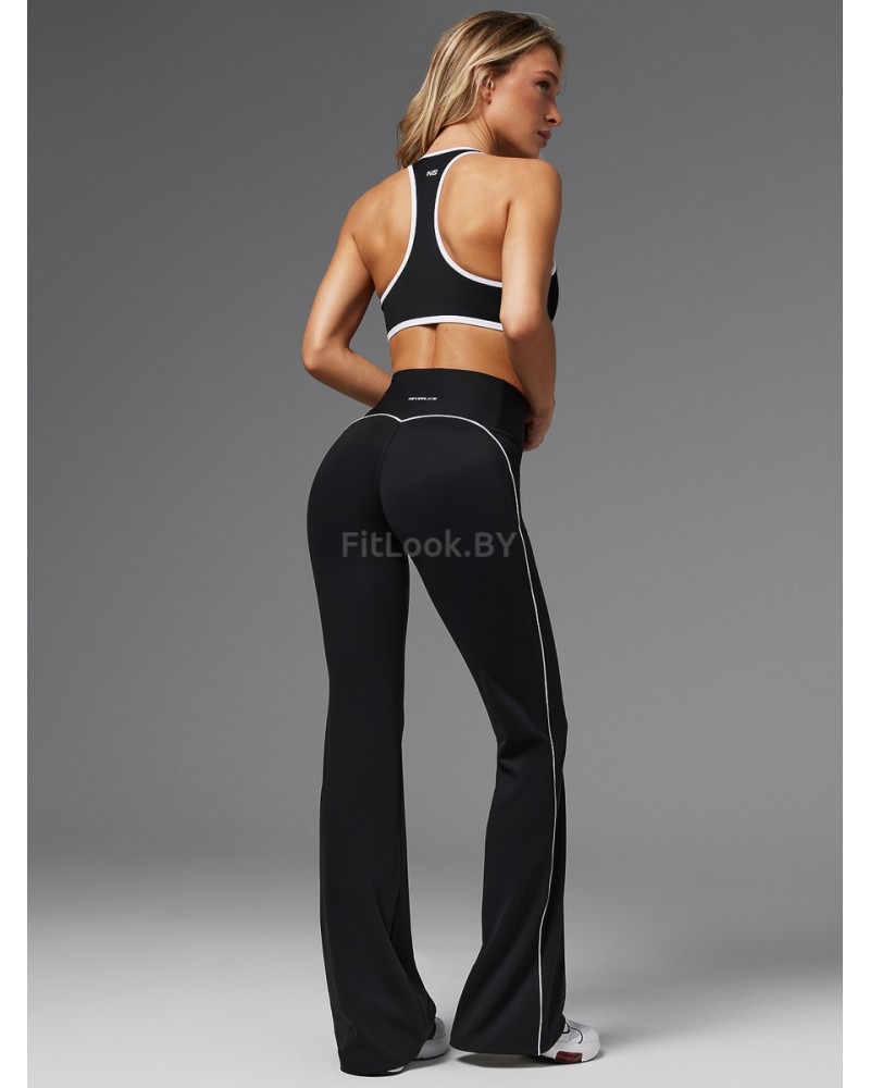 Спортивные брюки клеш Neverlate Outlined Black
