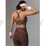 Топ NEVERLATE Twin Straps Brownie