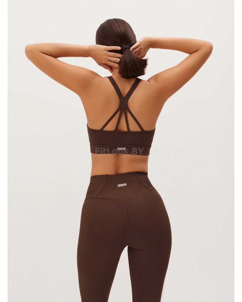 Топ NEVERLATE Twin Straps Brownie