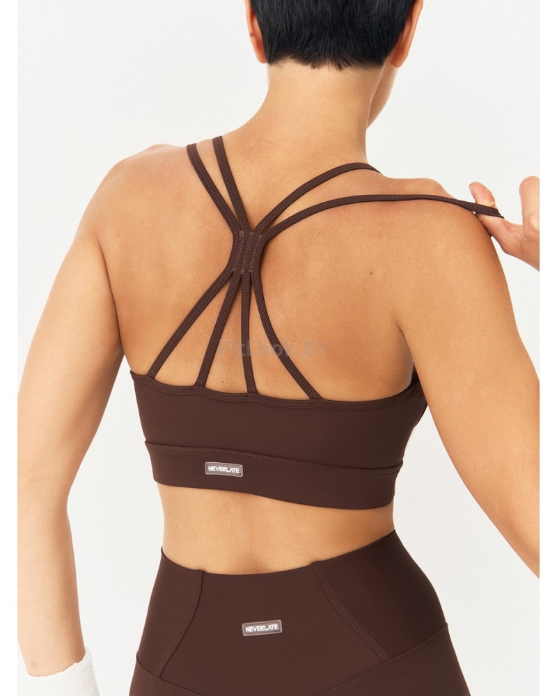 Топ NEVERLATE Twin Straps Brownie