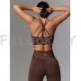 Топ NEVERLATE Twin Straps Brownie