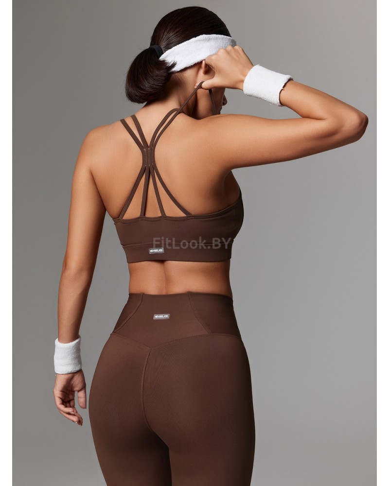 Топ NEVERLATE Twin Straps Brownie