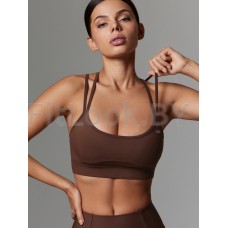 Топ NEVERLATE Twin Straps Brownie