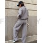 Женский спортивный костюм из флиса Fleece Comfort Grey