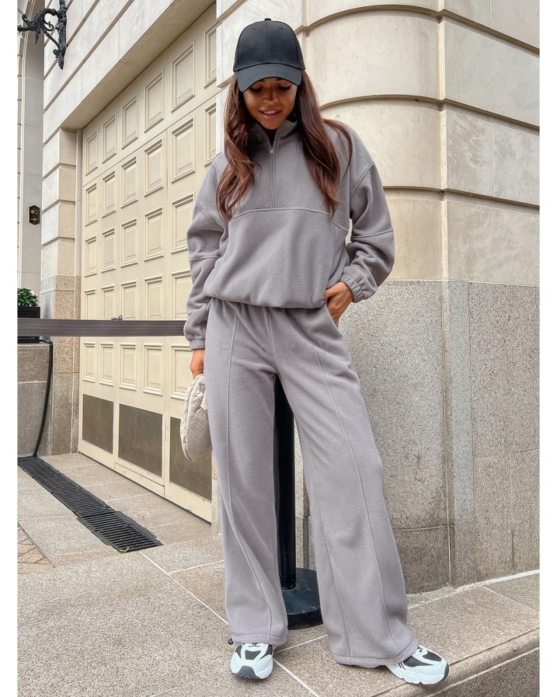 Женский спортивный костюм из флиса Fleece Comfort Grey