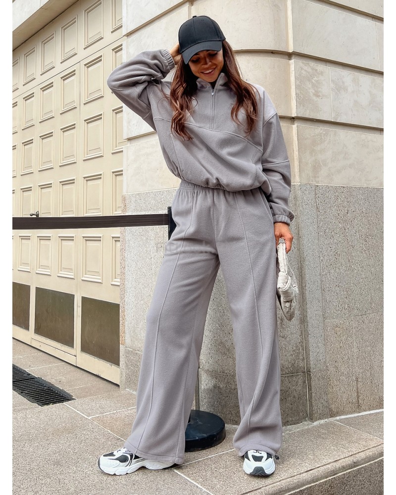 Женский спортивный костюм из флиса Fleece Comfort Grey