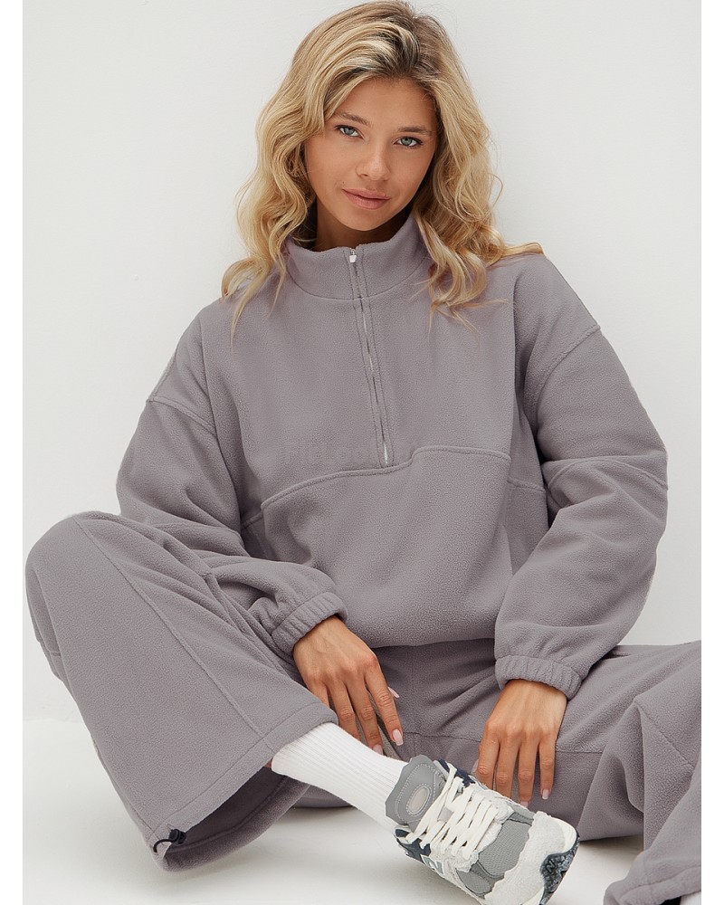 Женский спортивный костюм из флиса Fleece Comfort Grey
