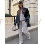 Женский спортивный костюм из флиса Fleece Comfort Grey