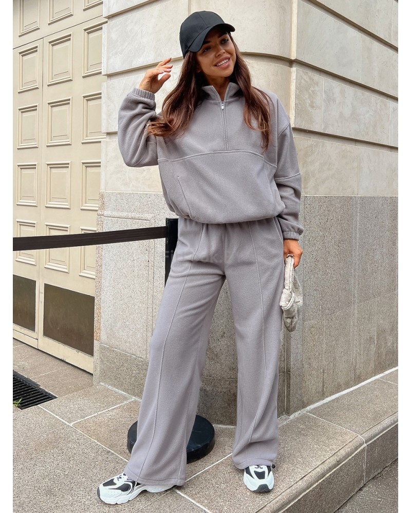 Женский спортивный костюм из флиса Fleece Comfort Grey