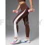 Спортивные леггинсы с фигурными вставками Neverlate Edge Brown