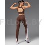 Спортивные леггинсы с фигурными вставками Neverlate Edge Brown