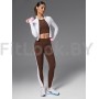 Спортивные леггинсы с фигурными вставками Neverlate Edge Brown