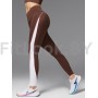 Спортивные леггинсы с фигурными вставками Neverlate Edge Brown
