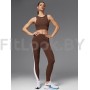 Спортивные леггинсы с фигурными вставками Neverlate Edge Brown