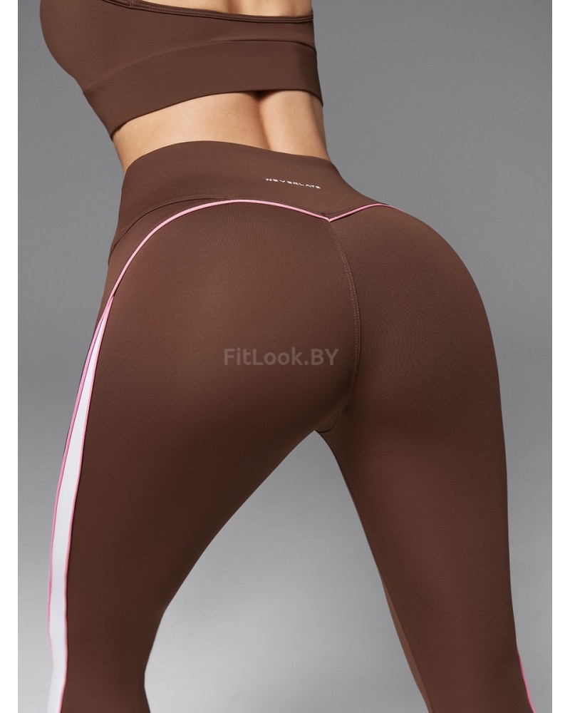 Спортивные леггинсы с фигурными вставками Neverlate Edge Brown