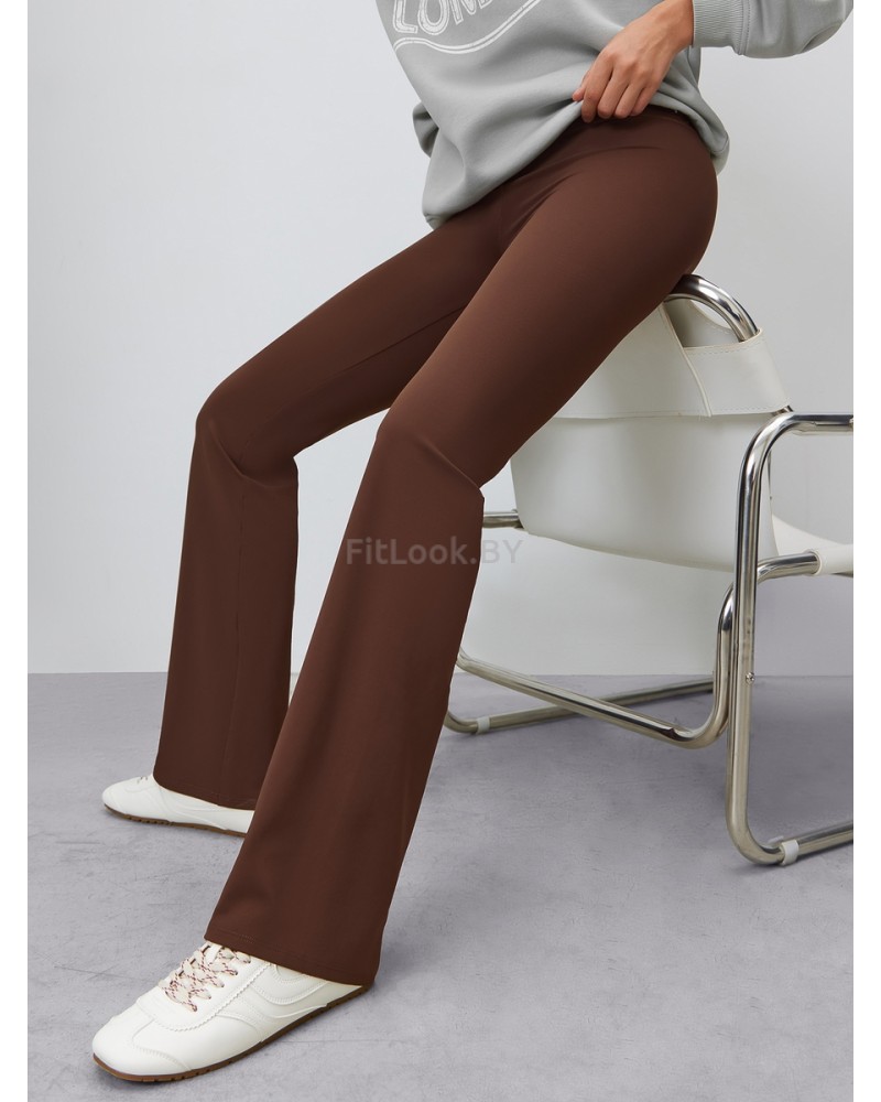 Брюки-клёш Flared Classic Brown