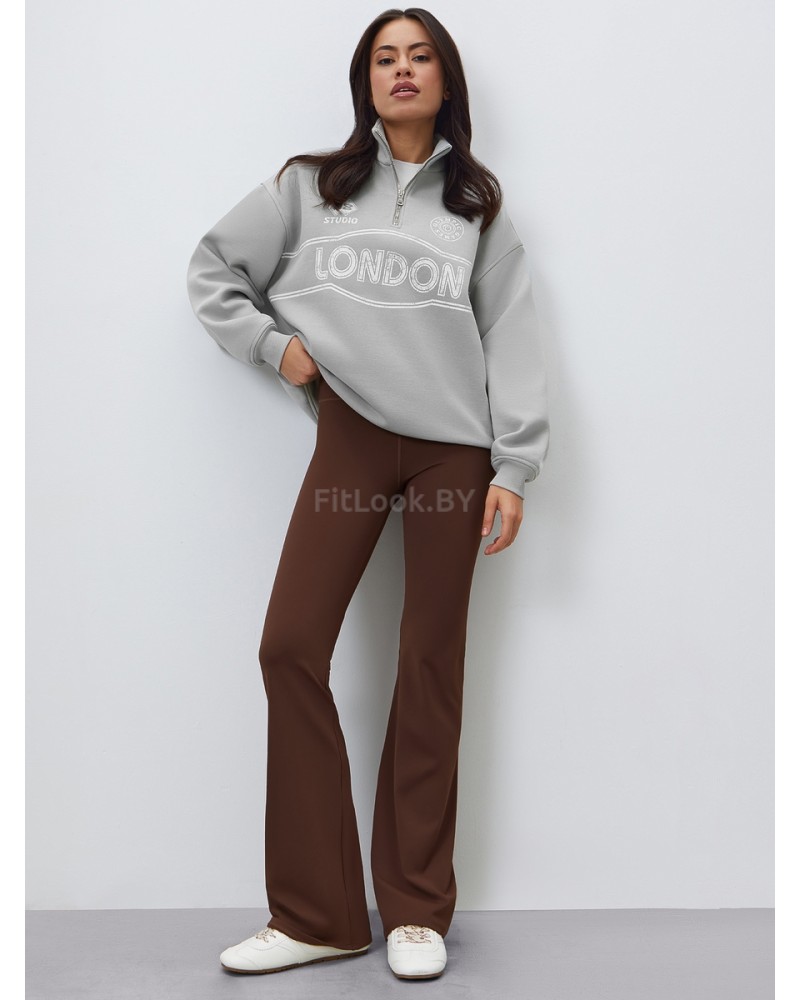 Брюки-клёш Flared Classic Brown