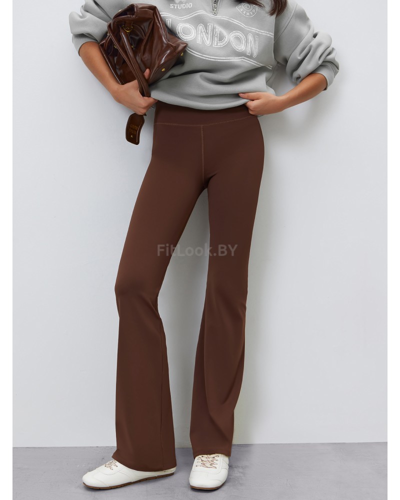 Брюки-клёш Flared Classic Brown