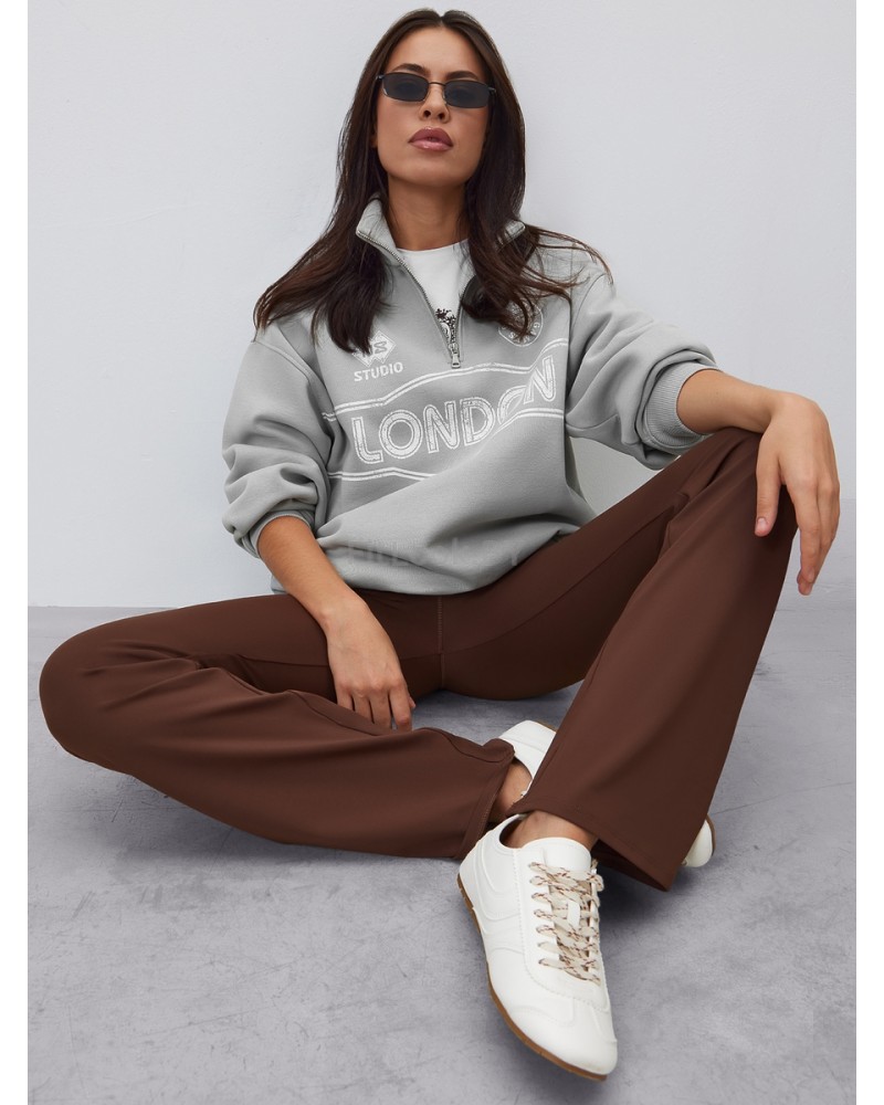 Брюки-клёш Flared Classic Brown