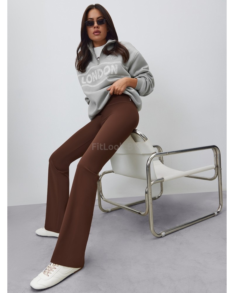 Брюки-клёш Flared Classic Brown