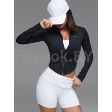 Рашгард Neverlate Modeling ZIP Rash Black