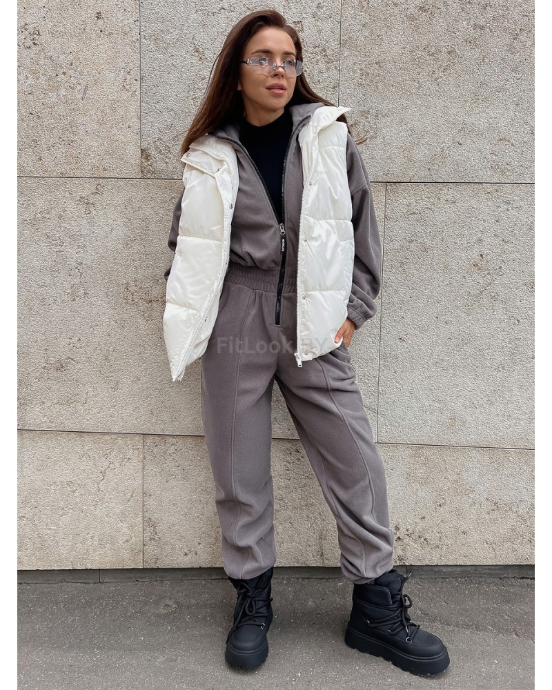 Утепленный комбинезон Neverlate Fleece Grey 