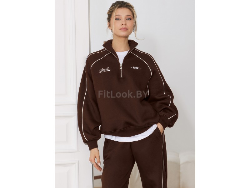 Свитшот Neverlate SR Brown 1281.1
