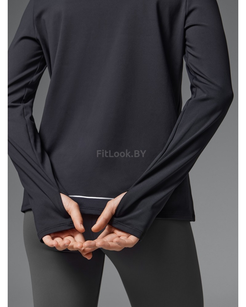 Спортивный лонгслив ZIP Base Sleeve Black