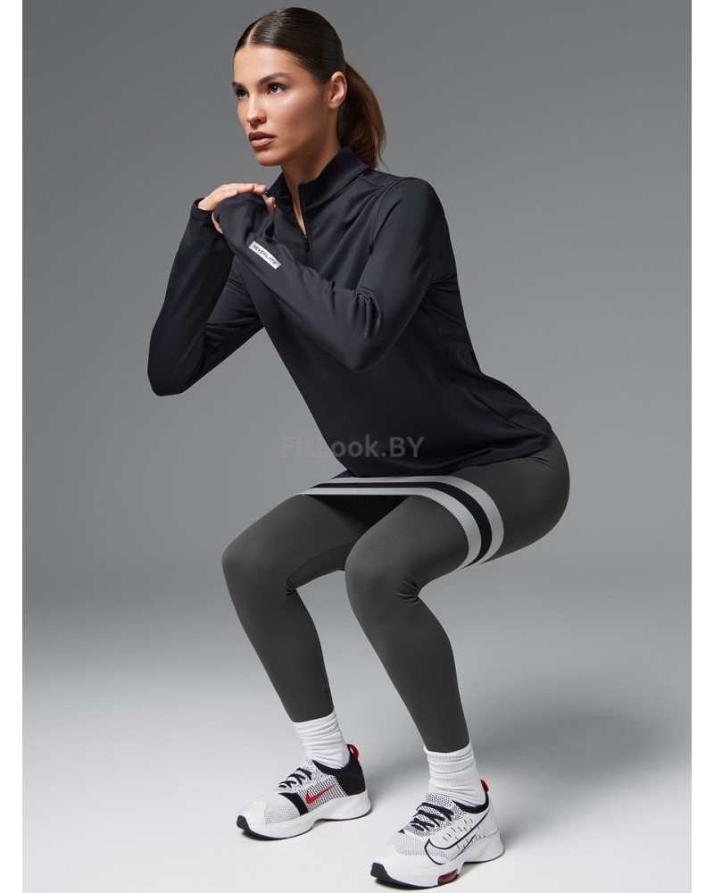Спортивный лонгслив ZIP Base Sleeve Black
