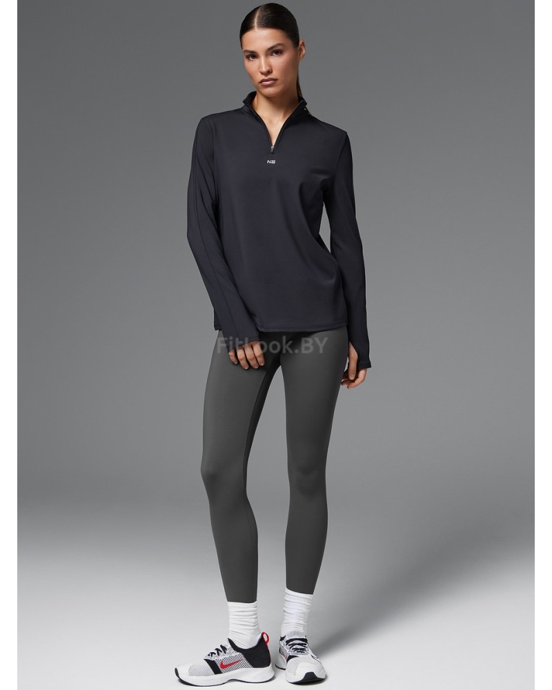 Спортивный лонгслив ZIP Base Sleeve Black