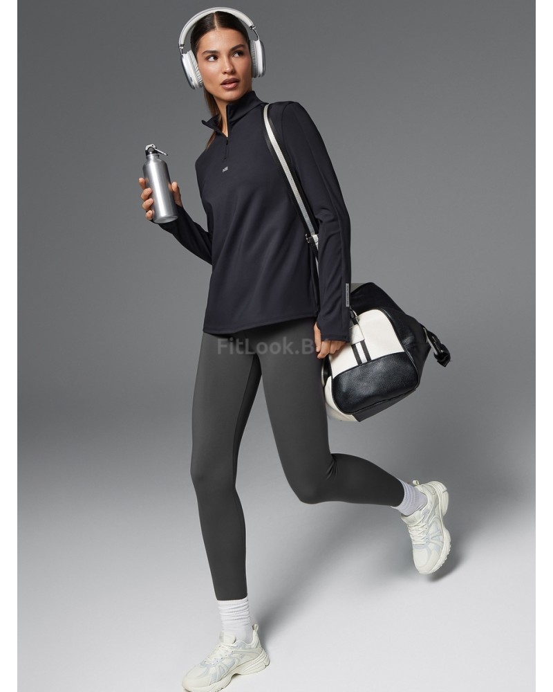Спортивный лонгслив ZIP Base Sleeve Black