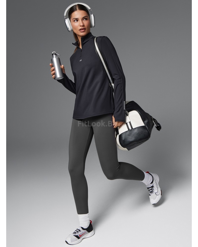 Спортивный лонгслив ZIP Base Sleeve Black