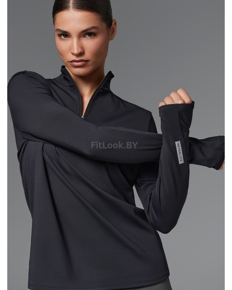 Спортивный лонгслив ZIP Base Sleeve Black