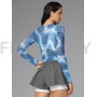 Укороченный рашгард-сетка Neverlate Blue Multicolor