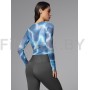 Укороченный рашгард-сетка Neverlate Blue Multicolor