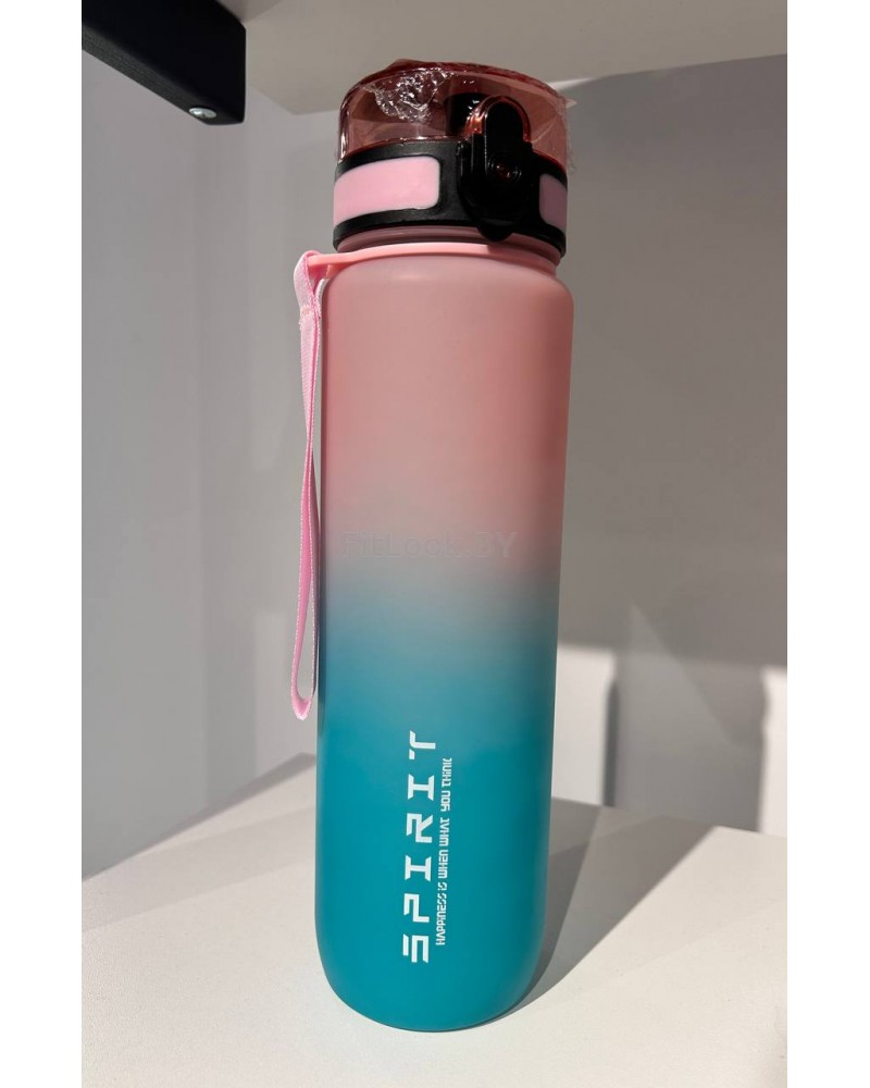 Бутылка спортивная ESPRIT  1000 мл, цвет: розово-бирюзовый