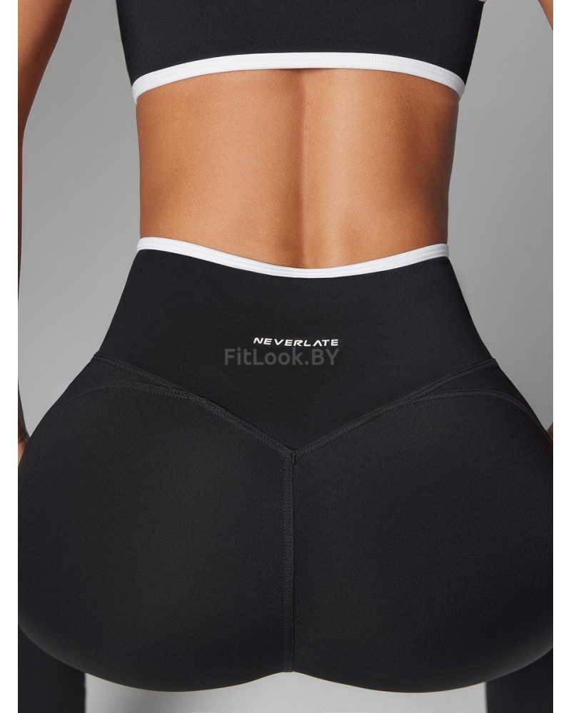 Спортивные леггинсы Леггинсы Neverlate Outlined Cross Black