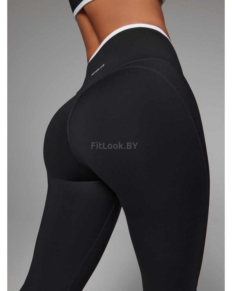 Спортивные леггинсы Леггинсы Neverlate Outlined Cross Black