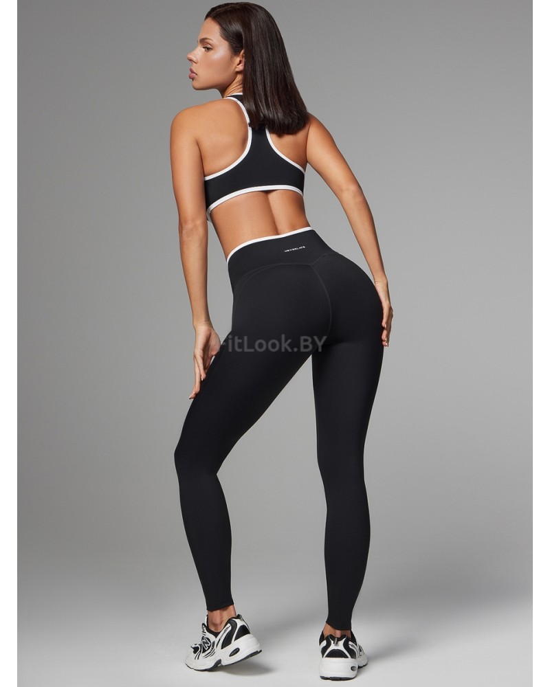 Спортивные леггинсы Леггинсы Neverlate Outlined Cross Black