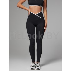 Леггинсы Neverlate Outlined Cross Black