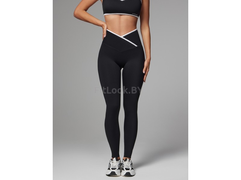 Леггинсы Neverlate Outlined Cross Black
