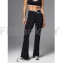 Спортивные брюки клеш Outlined Cross Black