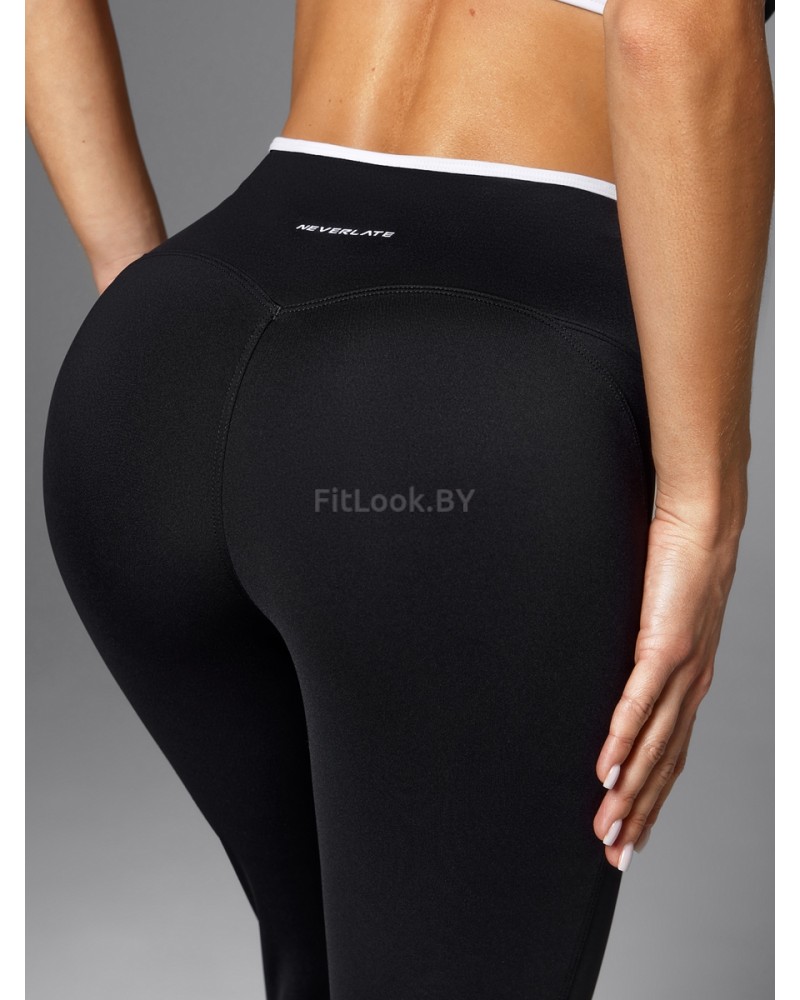 Спортивные брюки клеш Outlined Cross Black