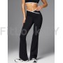 Спортивные брюки клеш Outlined Cross Black