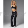 Спортивные брюки клеш Outlined Cross Black