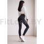 Тёплые леггинсы FITBASE Tapes Black (среднее утепление) 