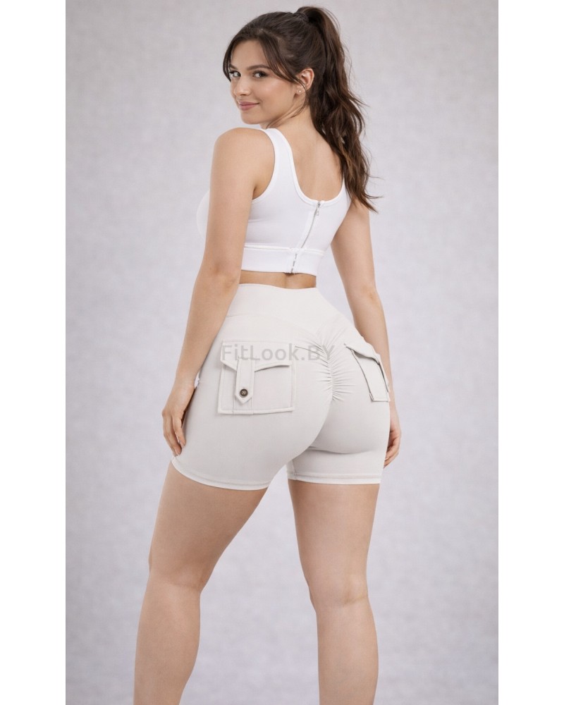 Шорты FITBASE Scrunch Milk