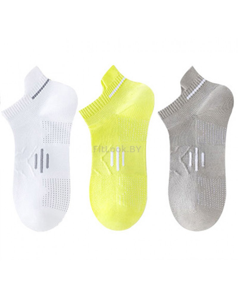 Носки спортивные укороченные ( набор 3 пары)  размер 38-44